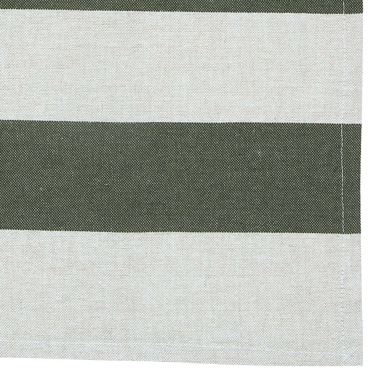 Napery Cotton-Blend Striped Table Runner
