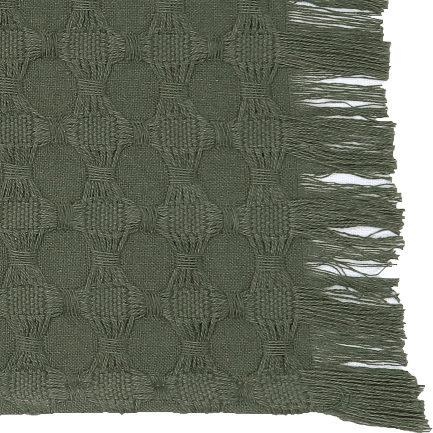 Napery Coin Cotton-Blend Table Runner