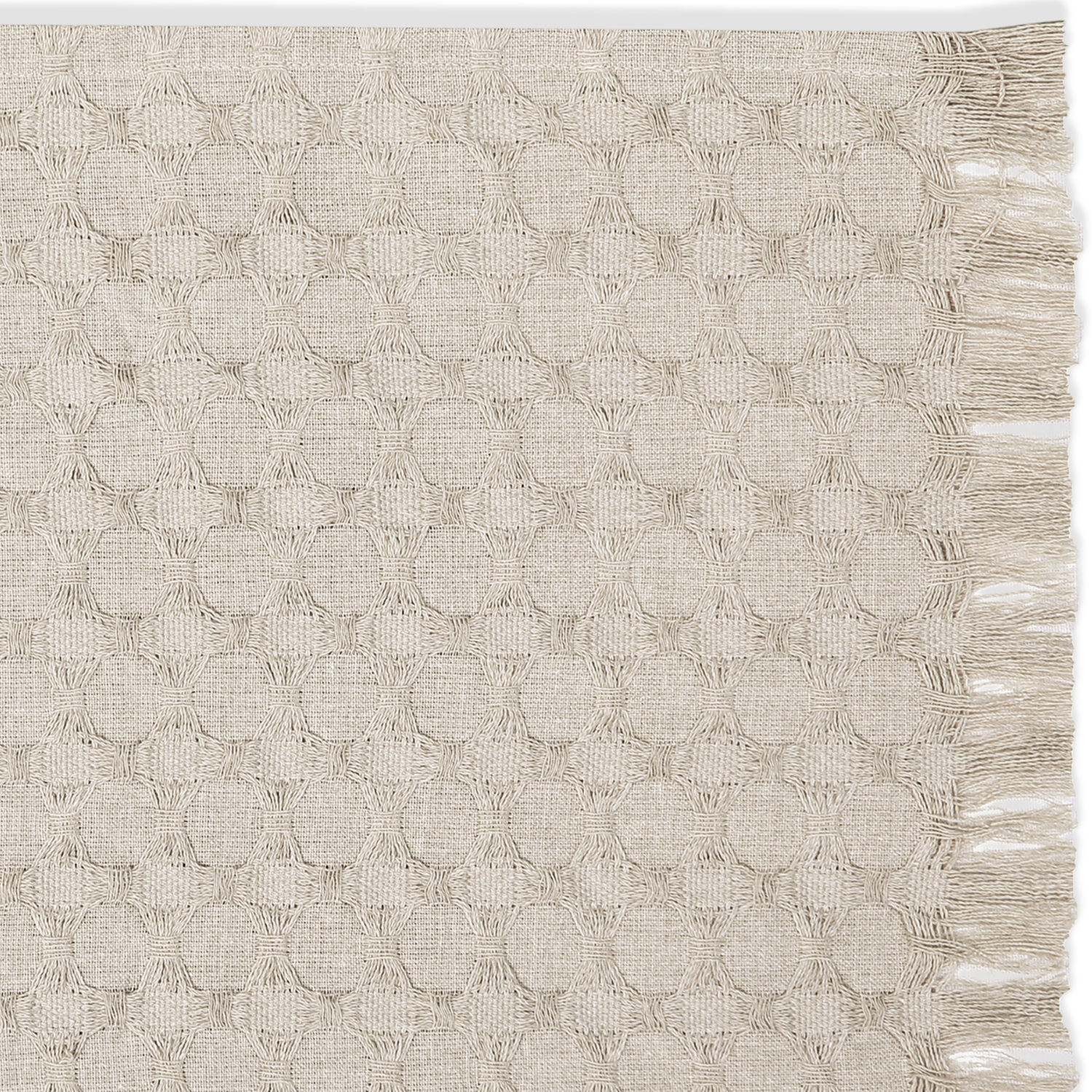 Napery Coin Cotton-Blend Table Runner