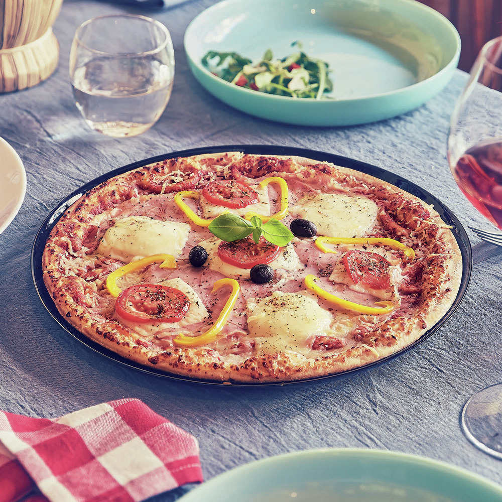 Fairfield 32cm Opal Glass Pizza Serving Platter