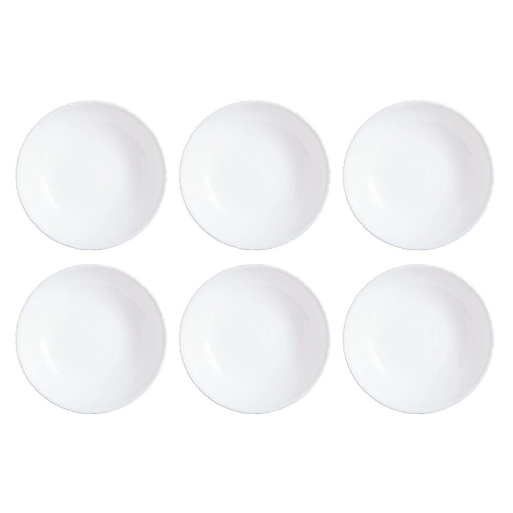 Atmore 21cm Opal Glass Soup Plates