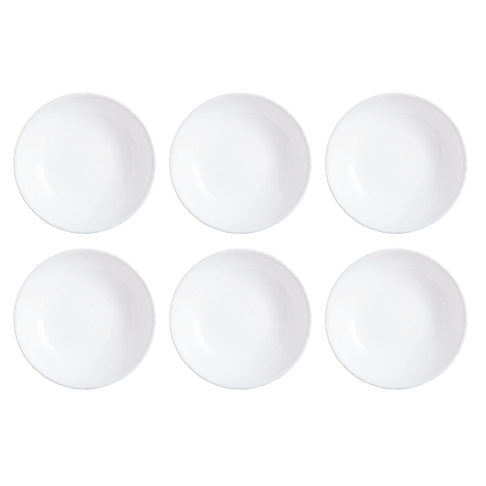 Atmore 19cm Opal Glass Dessert Plates