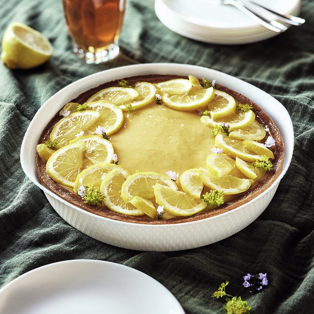 Venice 28cm Opal Glass Tart Baking Dish