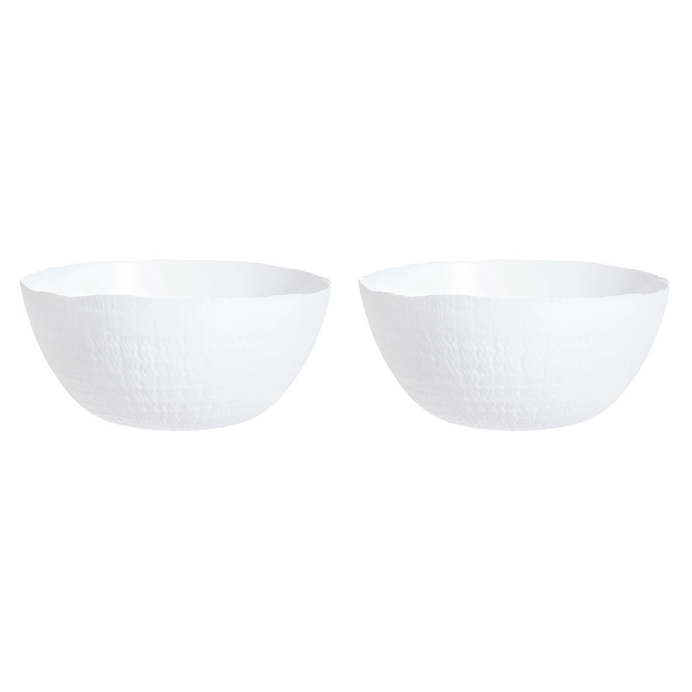 Atmore 23cm Opal Glass Salad Bowls