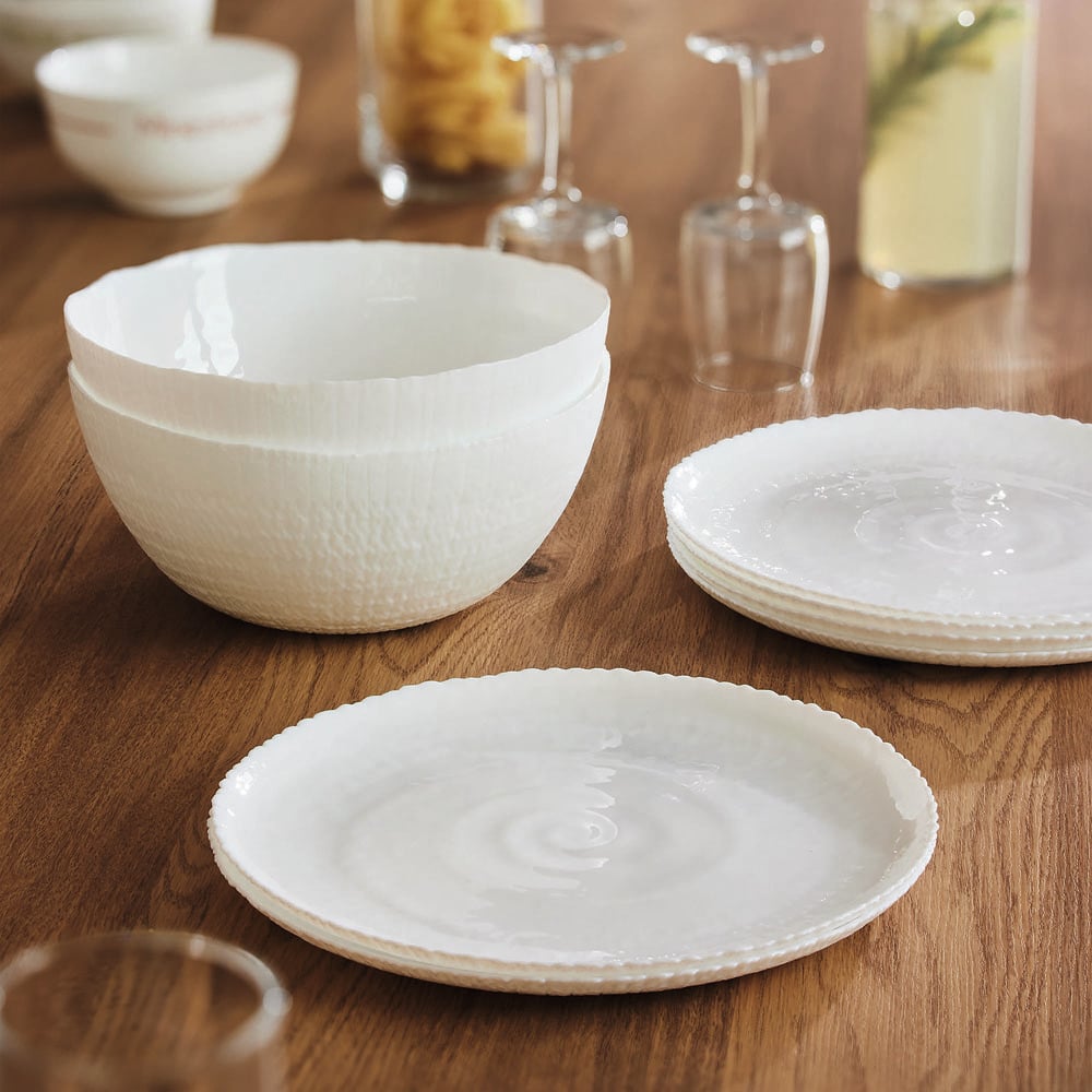 Atmore 23cm Opal Glass Salad Bowls