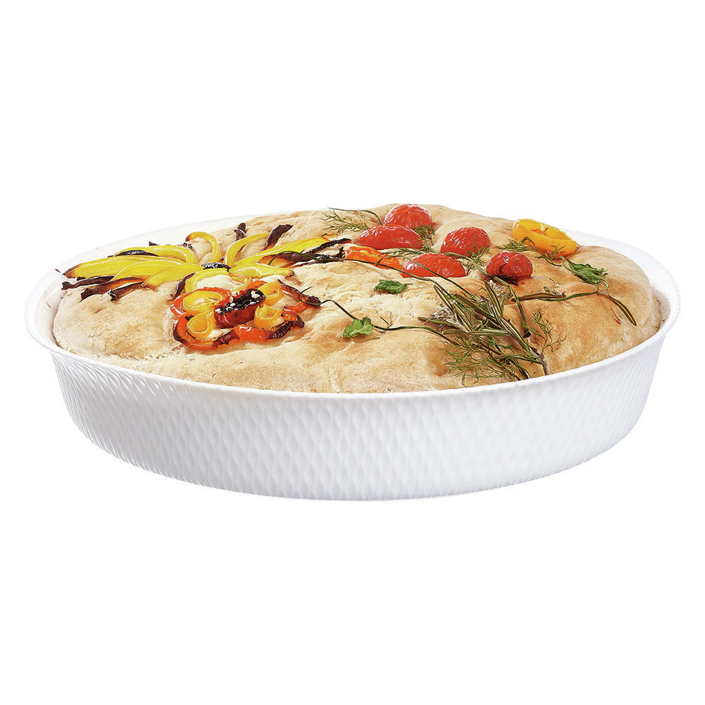 Venice 28cm Opal Glass Tart Baking Dish