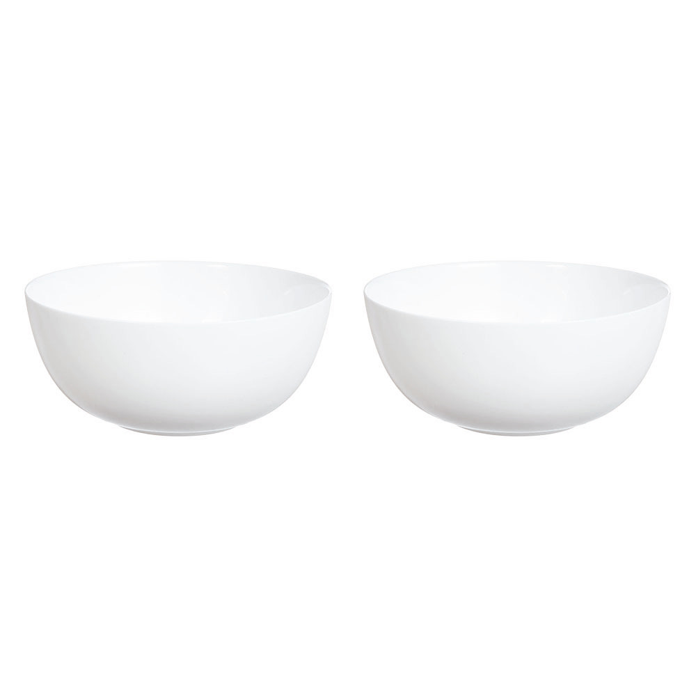 Fairfield 21cm Opal Glass Salad Bowls