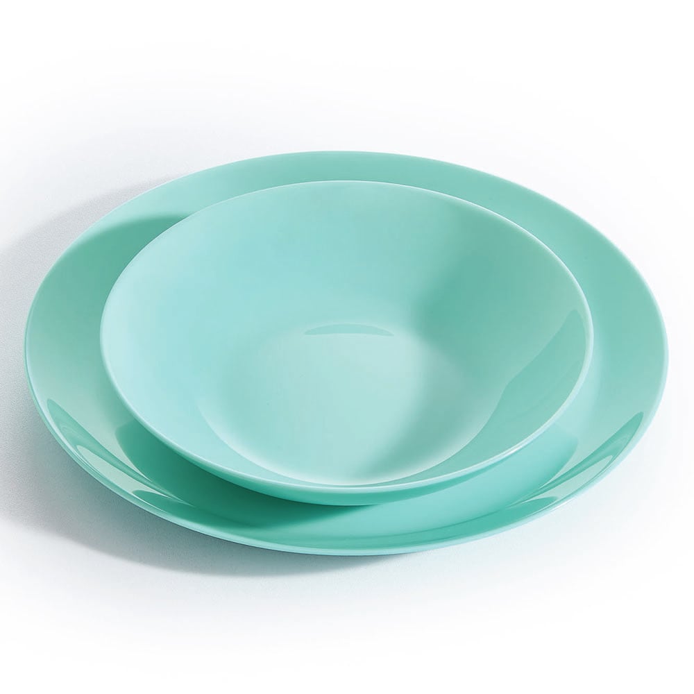 Fairfield 20cm Opal Glass Soup Plates