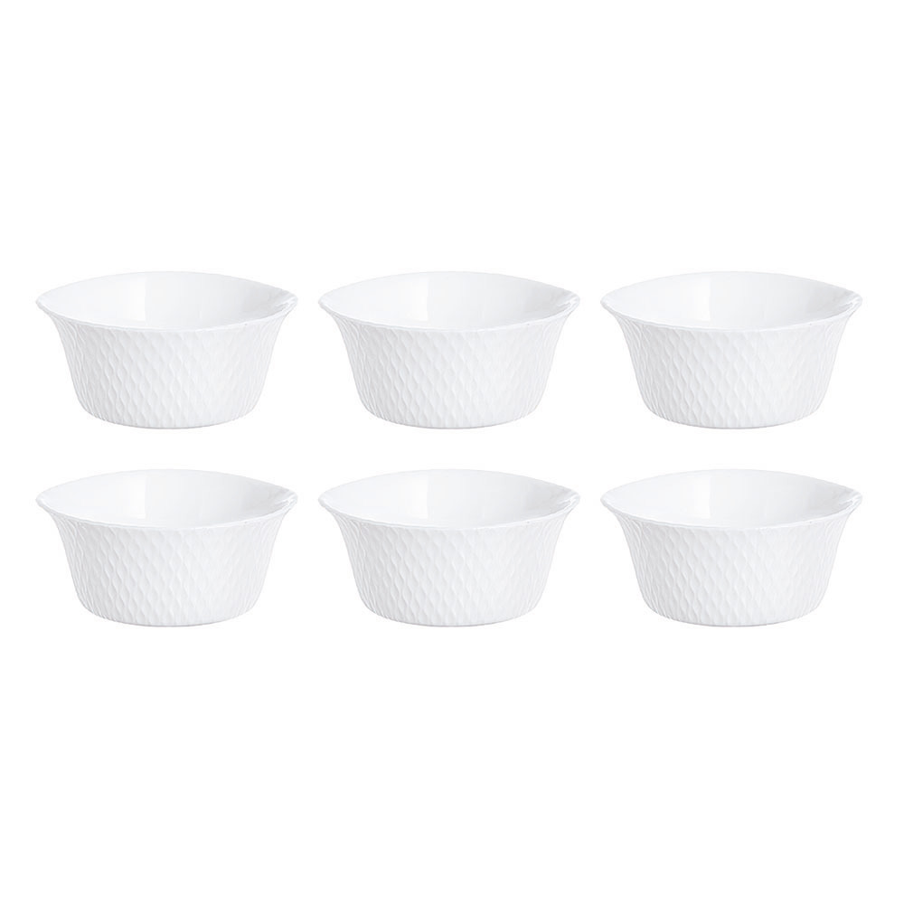 Venice 12cm Opal Glass Baking Ramekins