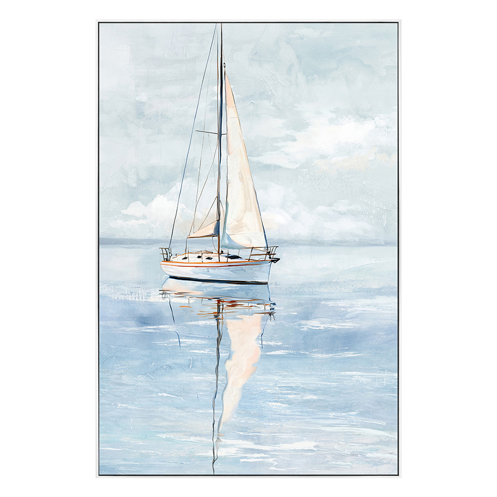 Boatiful Day Framed Canvas Wall Art