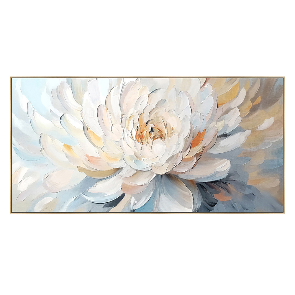 Glow Bloom Framed Canvas Wall Art