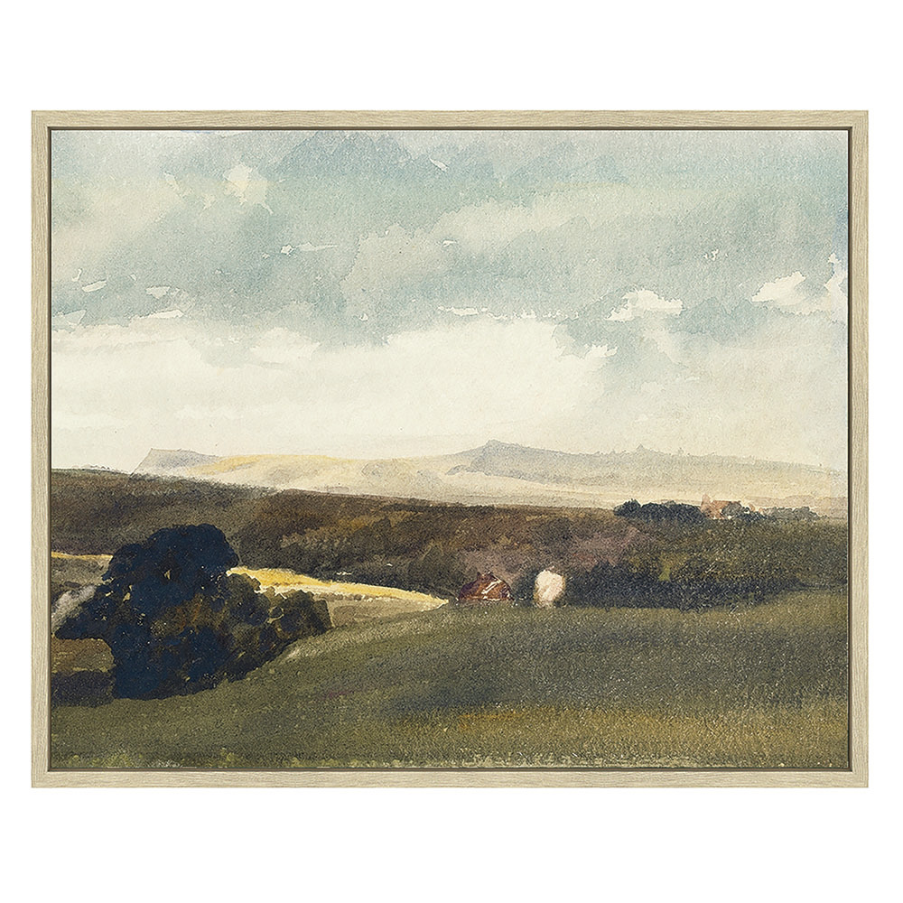 Pasture Bedtime Framed Canvas Wall Art