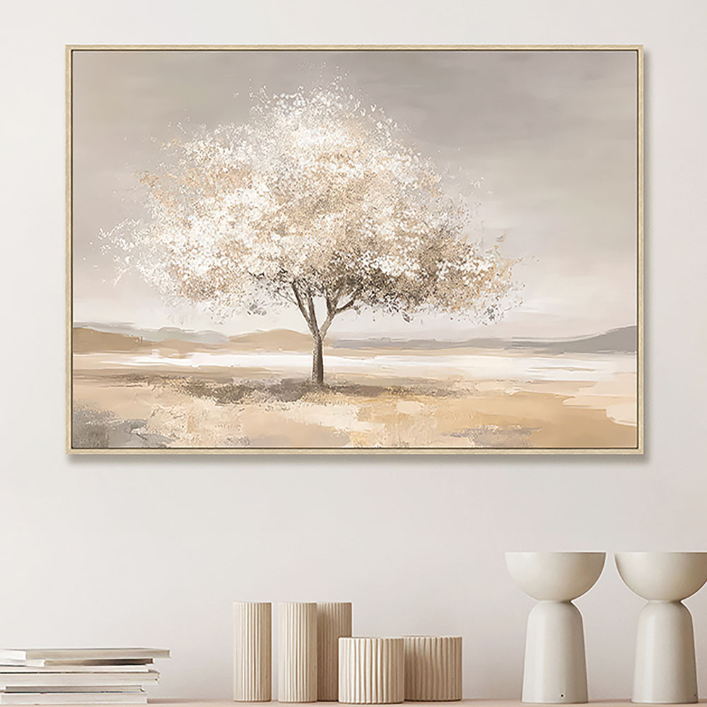 Tree Chic Framed Canvas Wall Art