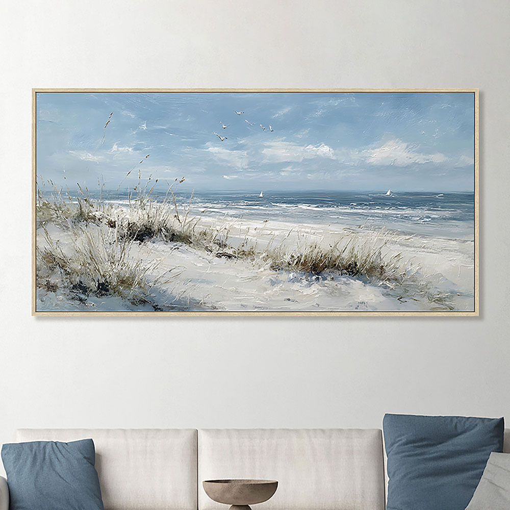 Sandy Business Framed Canvas Wall Art