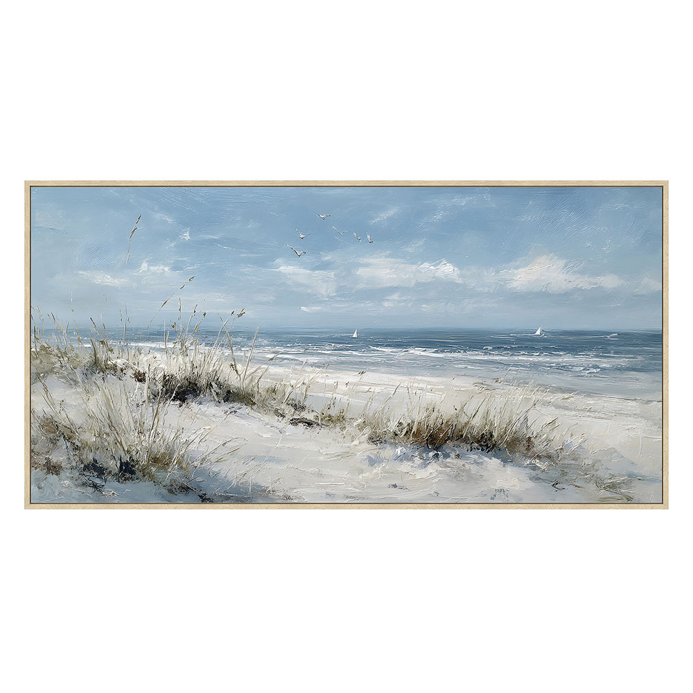 Sandy Business Framed Canvas Wall Art