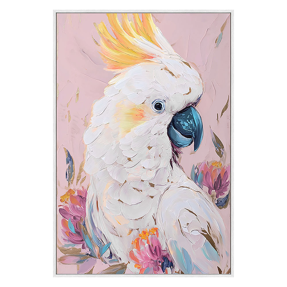 Talk The Squawk Framed Canvas Wall Art