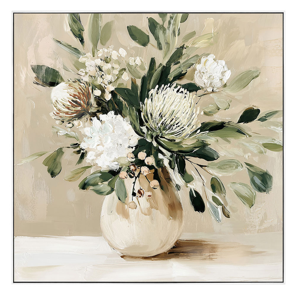 Calm Botanica Framed Canvas Wall Art