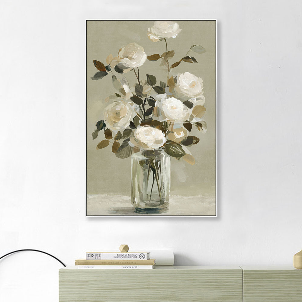 Petal Up Framed Canvas Wall Art