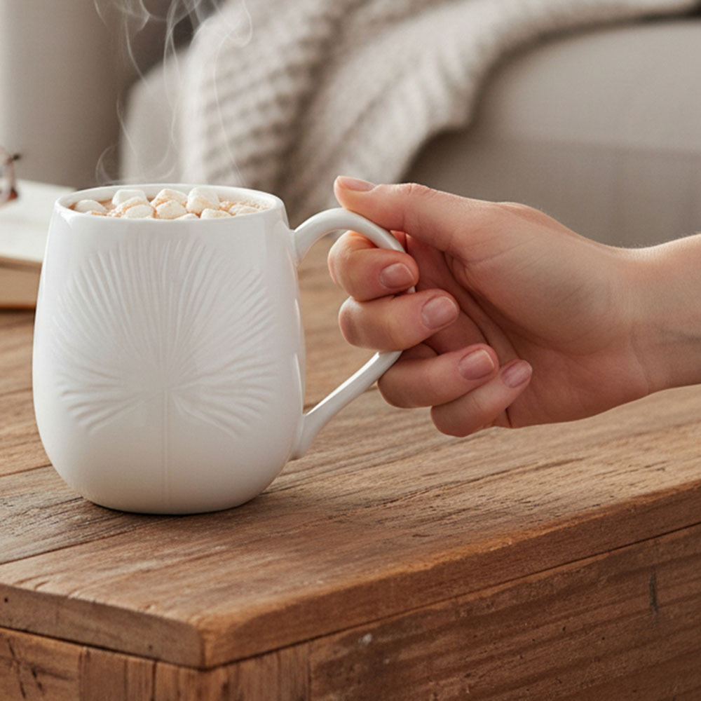 Rio 390ml Porcelain Coffee Mugs
