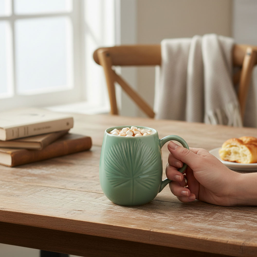 Rio 390ml Porcelain Coffee Mugs