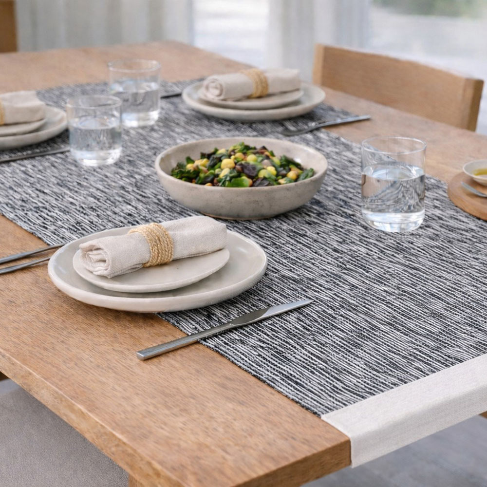 Porter Recycled Cotton-Blend Table Runner
