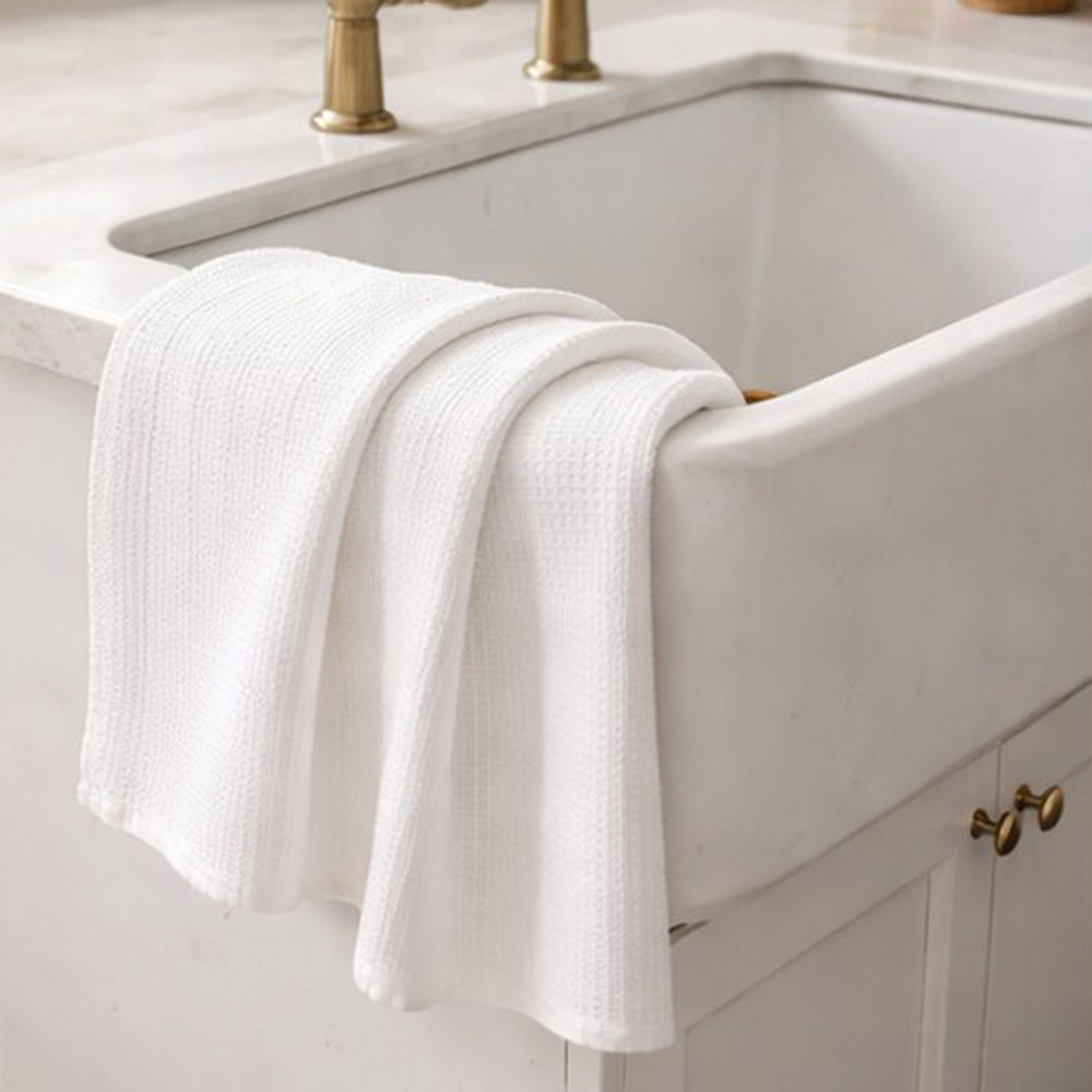 Trenton Recycled Cotton-Blend Tea Towels