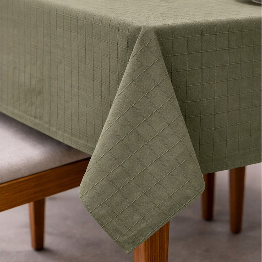 Trenton Recycled Cotton-Blend Tablecloth