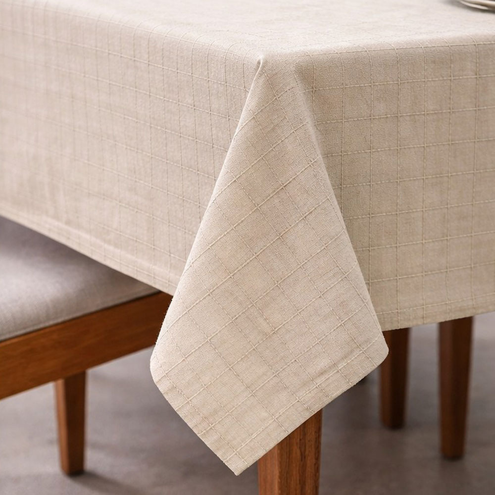 Trenton Recycled Cotton-Blend Tablecloth