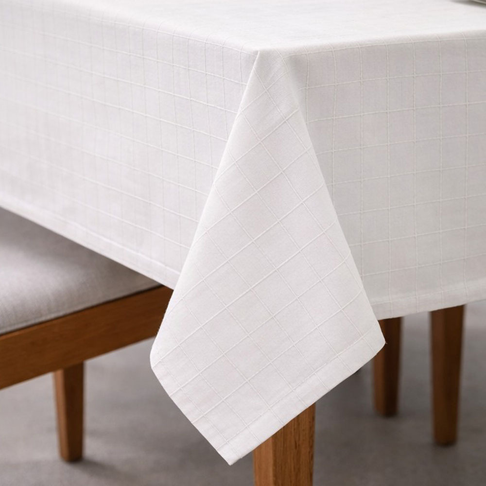 Trenton Recycled Cotton-Blend Tablecloth