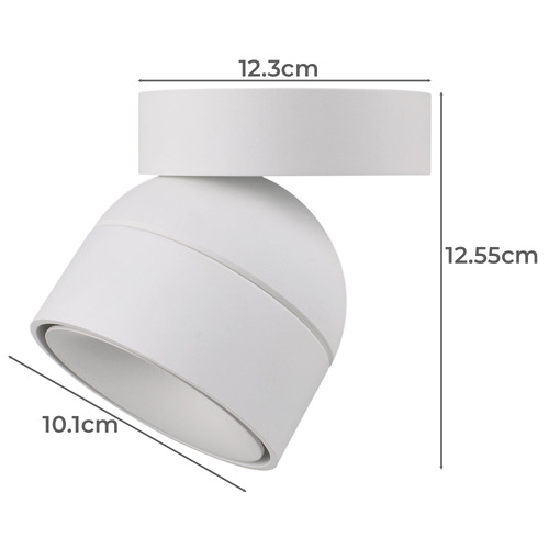 Moon LED Surface Mount Tube Fascia Track Light