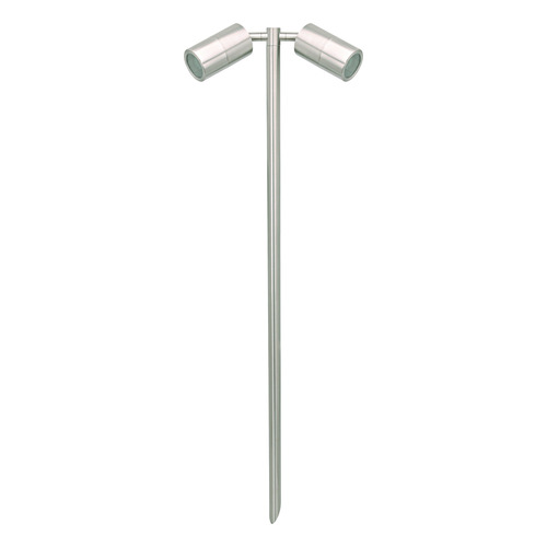 Talha 2 Light Stainless Steel Tri-Colour LED Spike Light