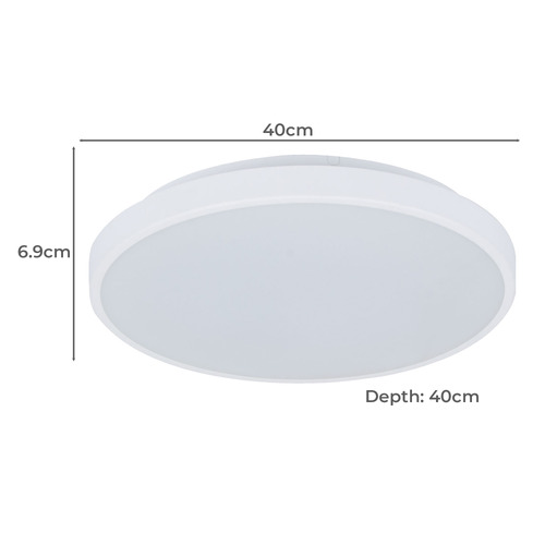 White Kiran Tri-Coloured Oyster Light