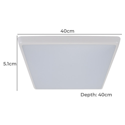 Chiara Tri-Coloured Square Oyster Light