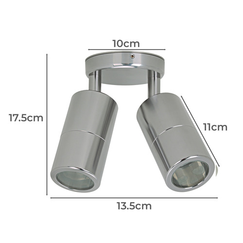 Wendy 2 Lights Tri-Colour Outdoor Wall Light