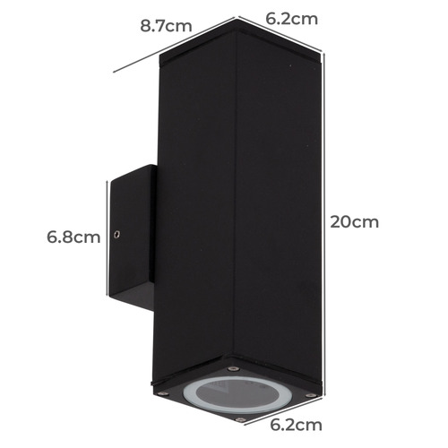 Stanley TriColour Up/Down Outdoor Wall Light Temple & ster