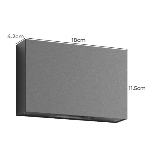 Esha 12W Square Outdoor Wall Light