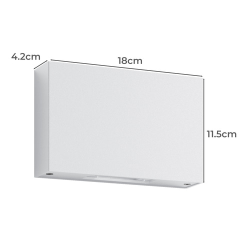 Esha 12W Square Outdoor Wall Light