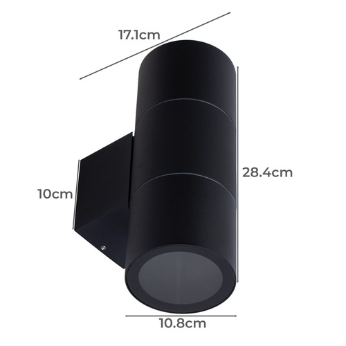 Peter Round Up/Down Outdoor Wall Light | Temple & Webster