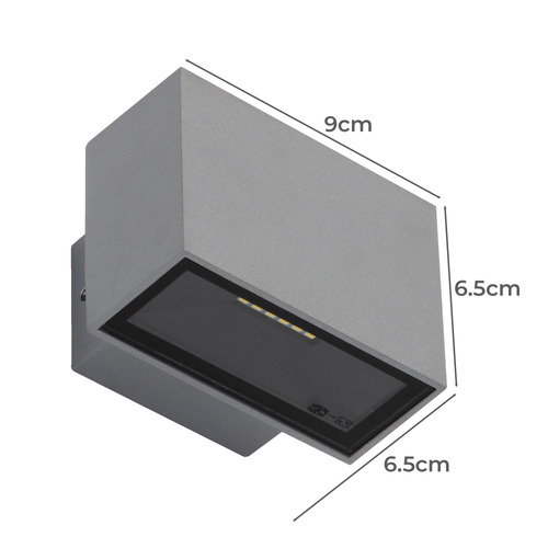 Oakley 6W LED Up/Down Outdoor Wall Light | Temple & Webster