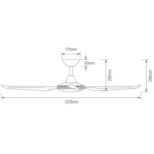 127cm Ambre DC Ceiling Fan
