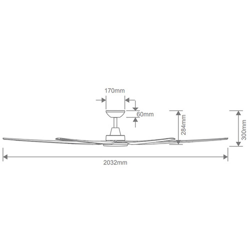 203cm Sam DC Ceiling Fan