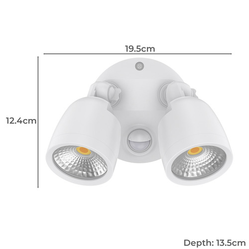 Farah Double Security Light with Sensor