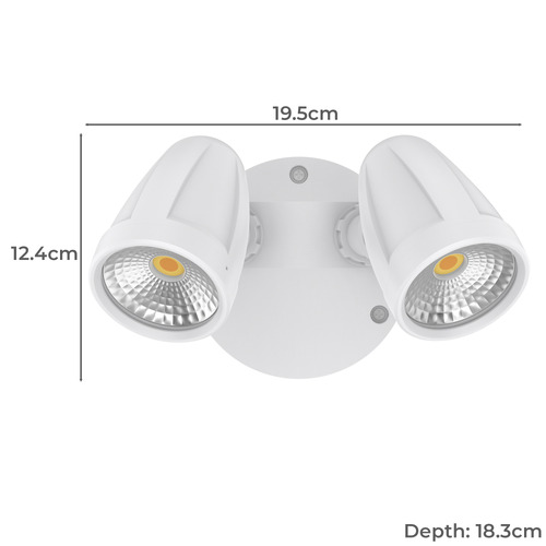 Hailee Double Security Light