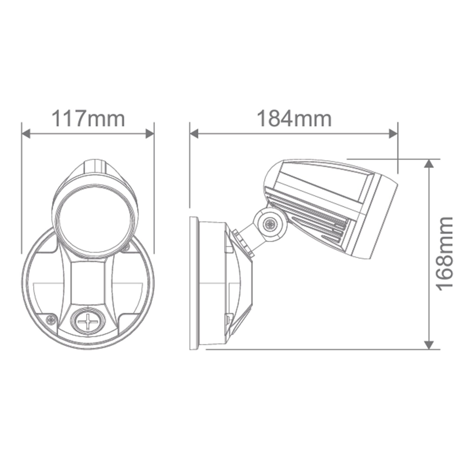Neriah Outdoor Wall Spotlight
