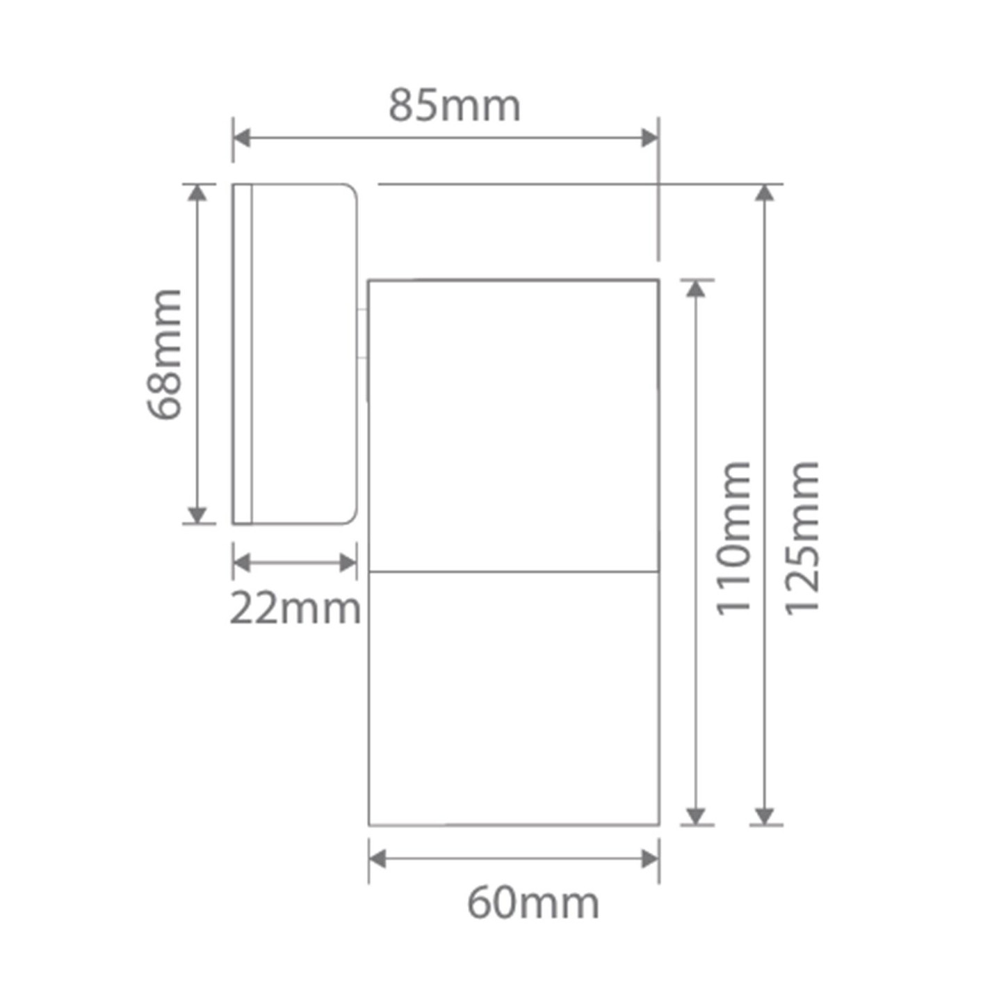 Adjustable 15W Vanity light with Ballast in Front
