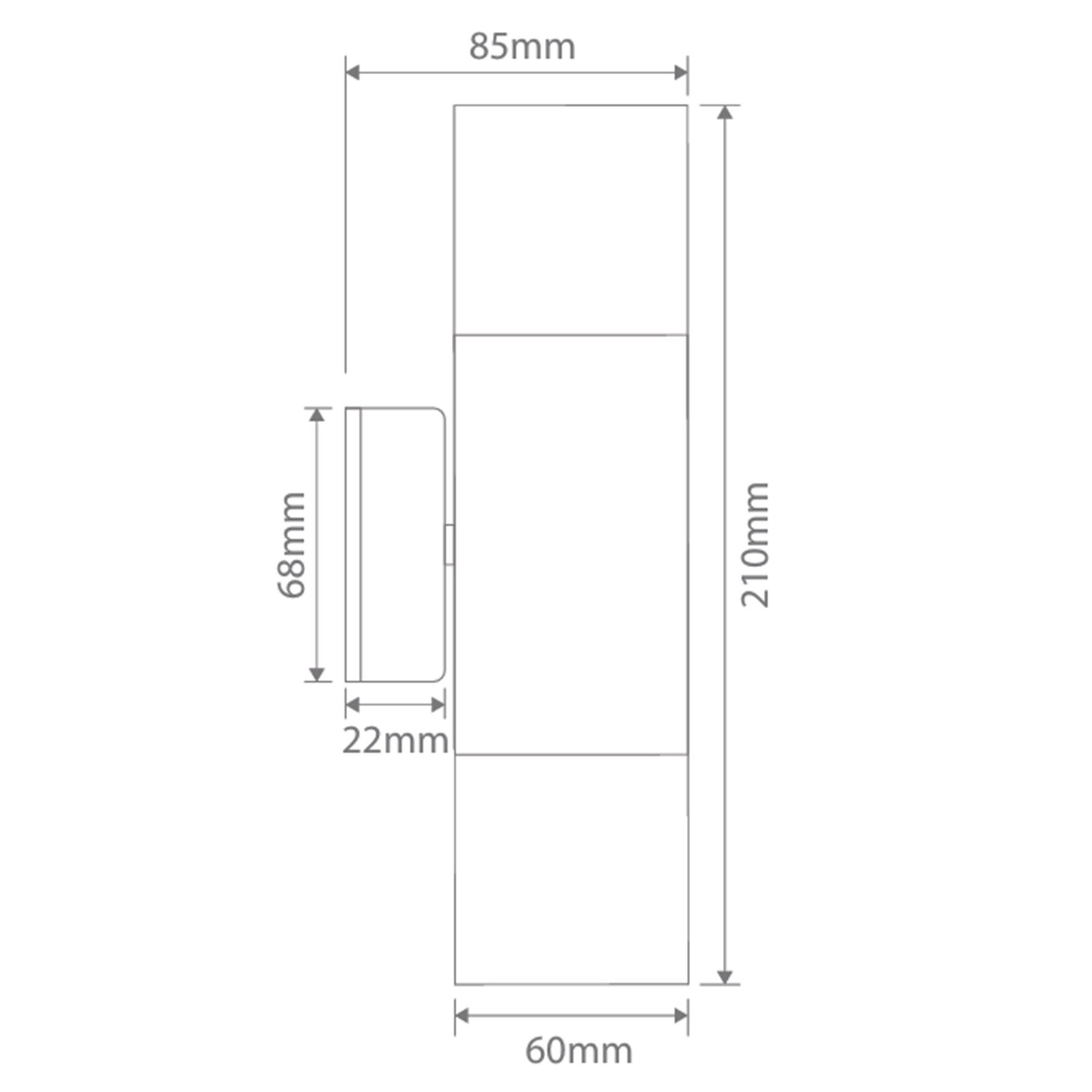 Adjustable 18W Vanity light with Ballast in Front