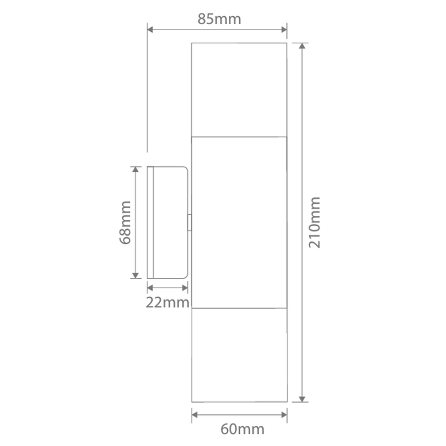 Adjustable 30W Vanity light with Ballast in Front