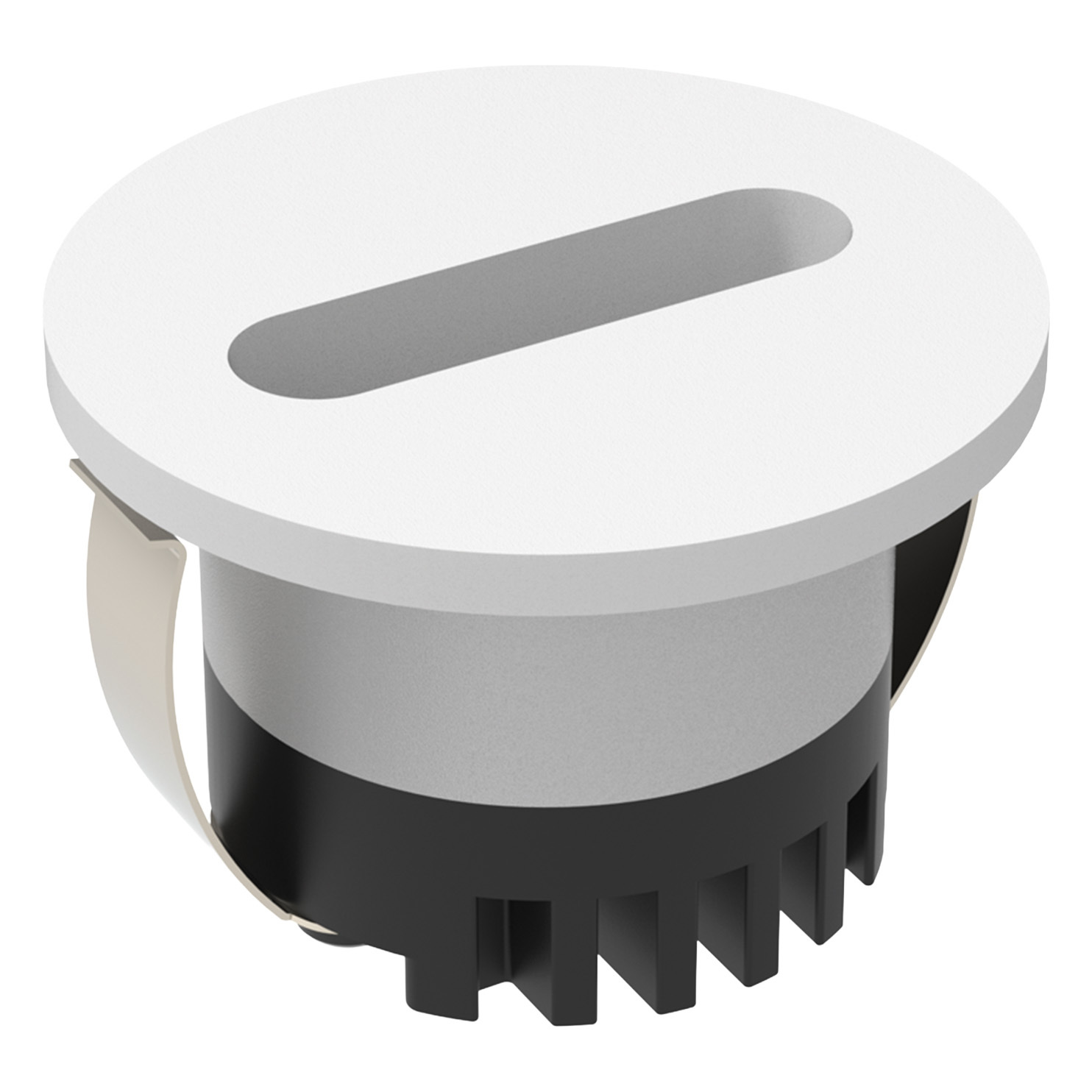 Aura Aluminium Round 24V Slot LED Step Light