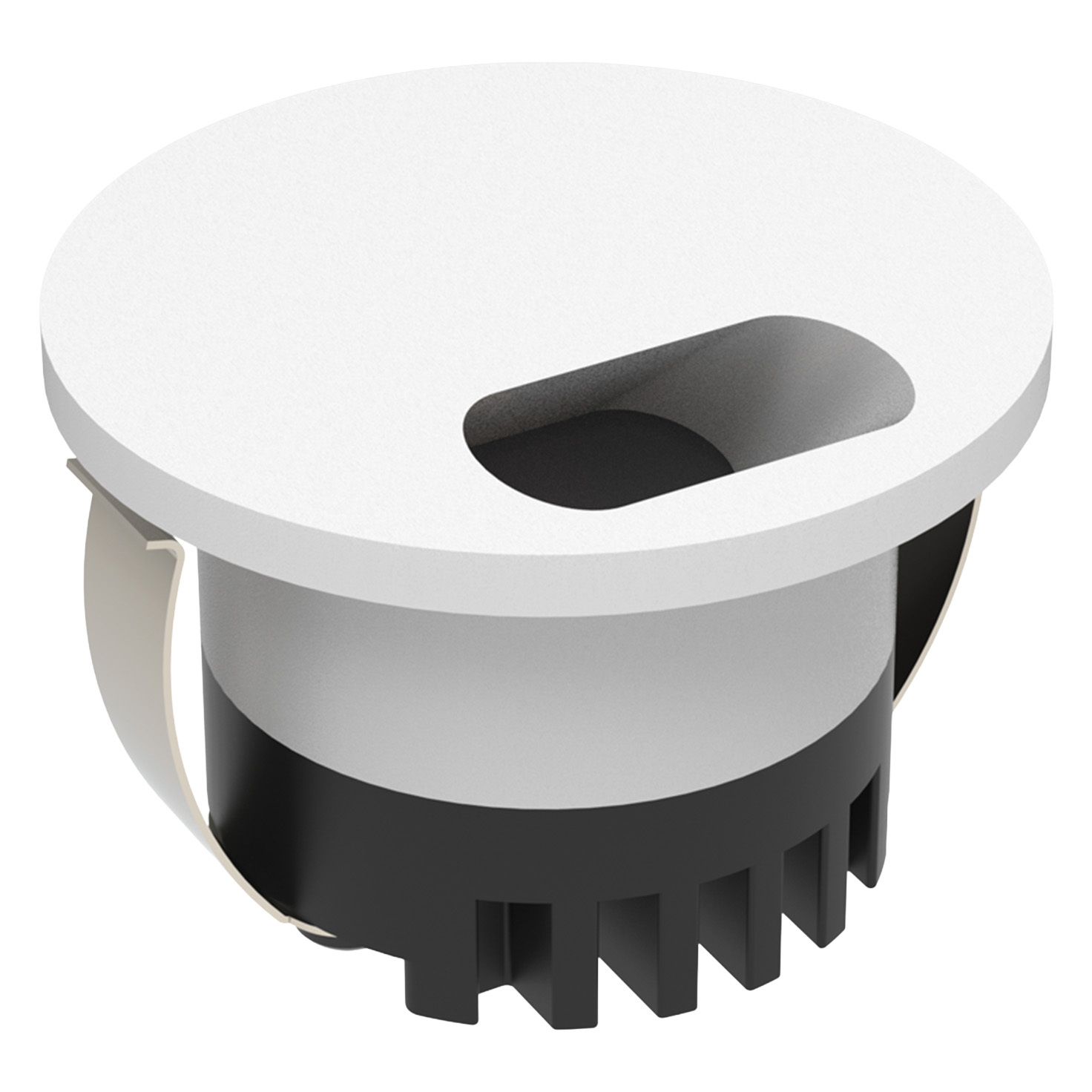 Aura Aluminium Round 24V Wide LED Step Light