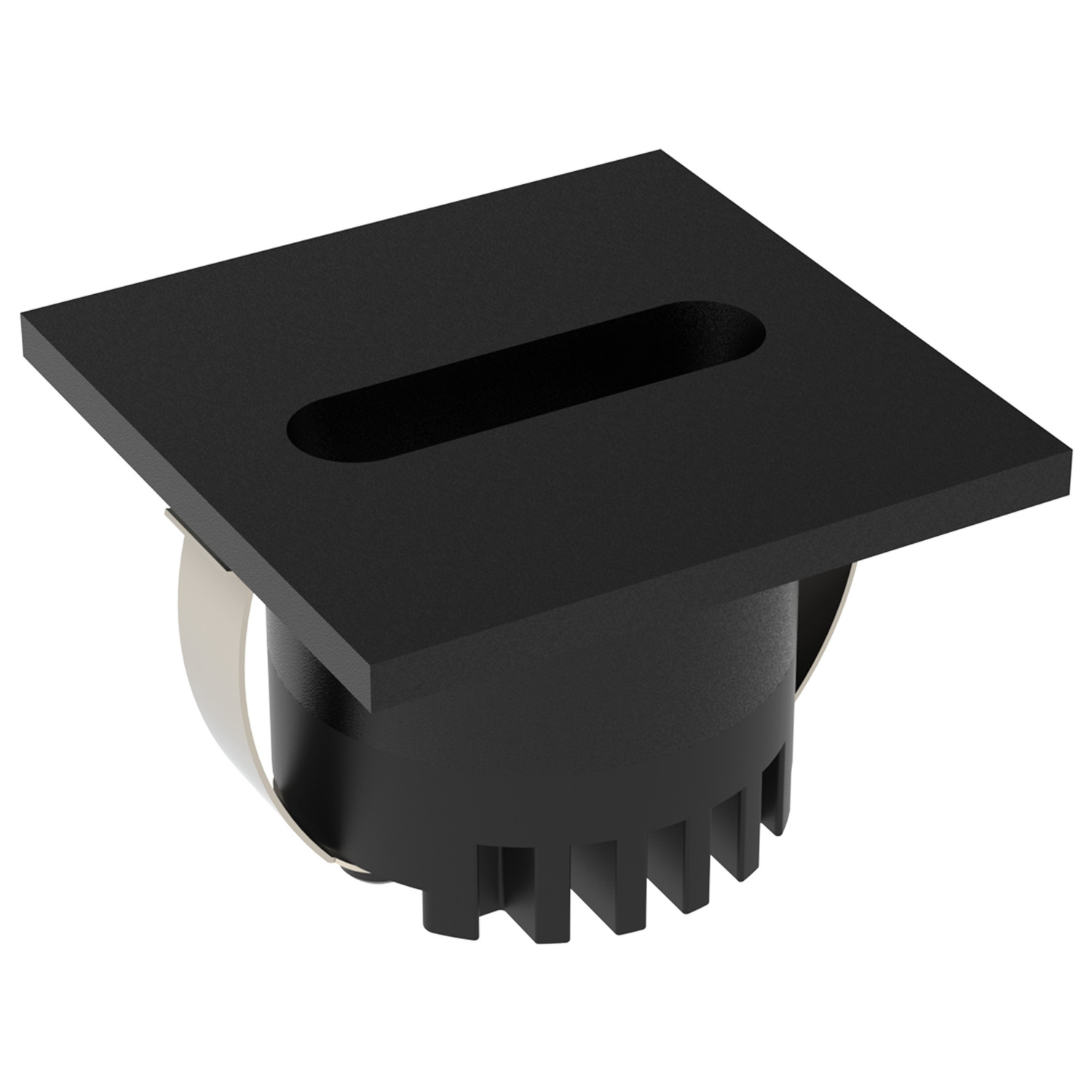 Aura Aluminium Square 24V Slot LED Step Light